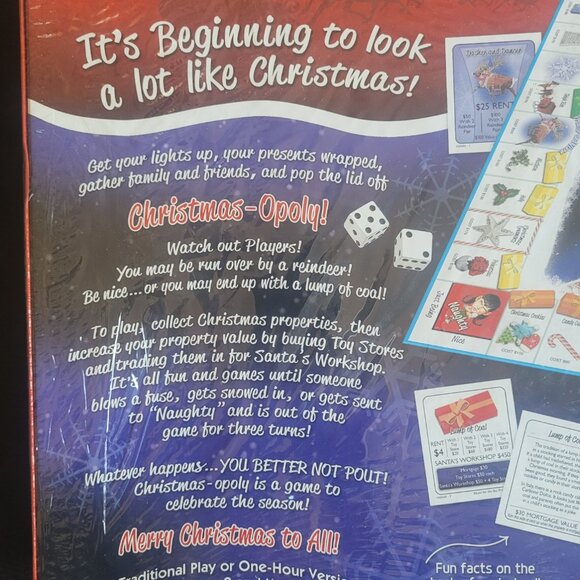 New Sealed in Box - Christmas Opoly - A Family Game to Celebrate the Season - Picture 5 of 9